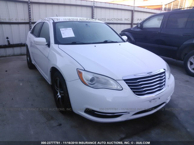 1C3CCBAB3EN209165 - 2014 CHRYSLER 200 LX WHITE photo 1