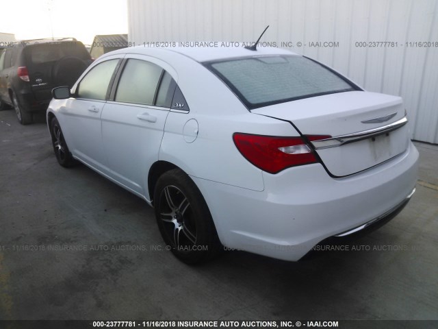 1C3CCBAB3EN209165 - 2014 CHRYSLER 200 LX WHITE photo 3