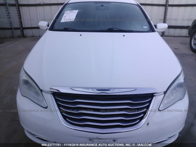 1C3CCBAB3EN209165 - 2014 CHRYSLER 200 LX WHITE photo 6