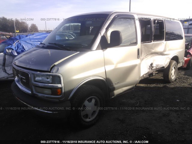 1GKFG15R011144229 - 2001 GMC SAVANA G1500 TAN photo 2