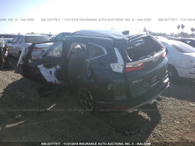 7FARW1H95HE022558 - 2017 HONDA CR-V TOURING GRAY photo 3