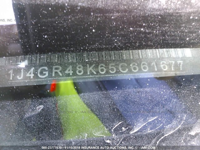 1J4GR48K65C661677 - 2005 JEEP GRAND CHEROKEE LAREDO/COLUMBIA/FREEDOM 银色 照片 9