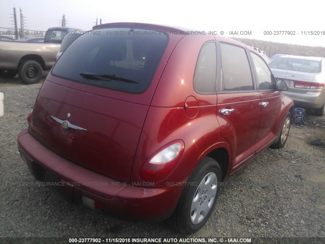 3A4FY58B96T206221 - 2006 CHRYSLER PT CRUISER TOURING RED photo 4