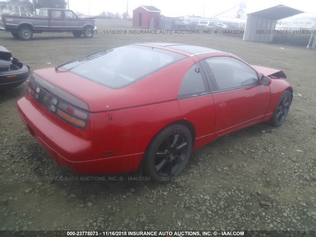 JN1RZ26A6LX005341 - 1990 NISSAN 300ZX 2+2 RED photo 4