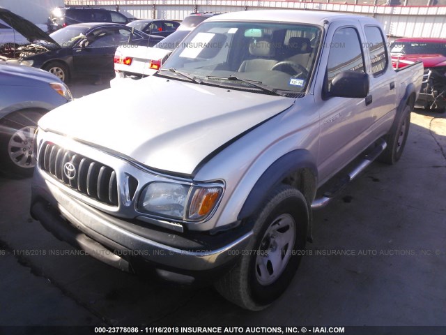 5TEGN92N53Z196020 - 2003 TOYOTA TACOMA DOUBLE CAB PRERUNNER SILVER photo 2