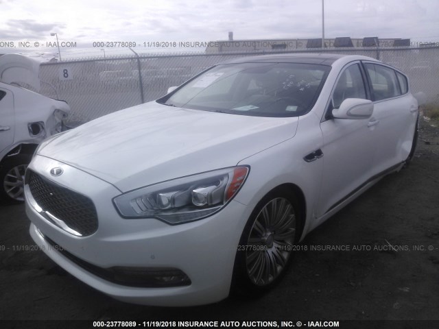 KNALU4D44F6027467 - 2015 KIA K900 WHITE photo 2