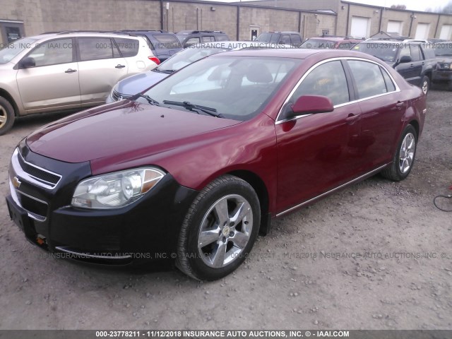 1G1ZD5E15BF252457 - 2011 CHEVROLET MALIBU 2LT RED photo 2