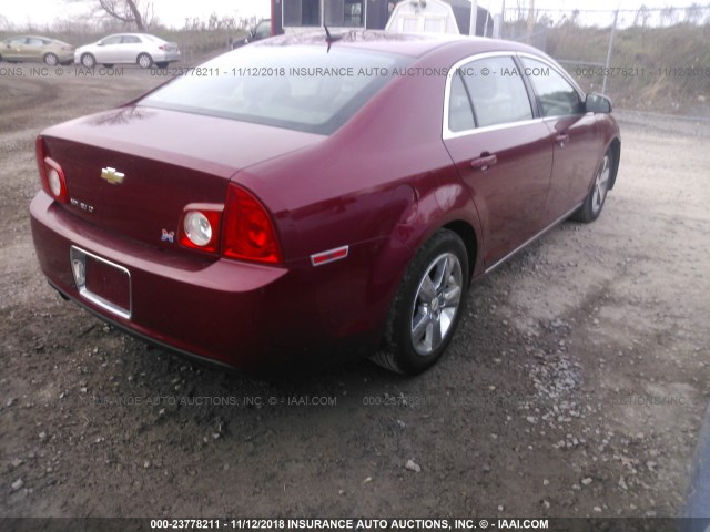 1G1ZD5E15BF252457 - 2011 CHEVROLET MALIBU 2LT RED photo 4