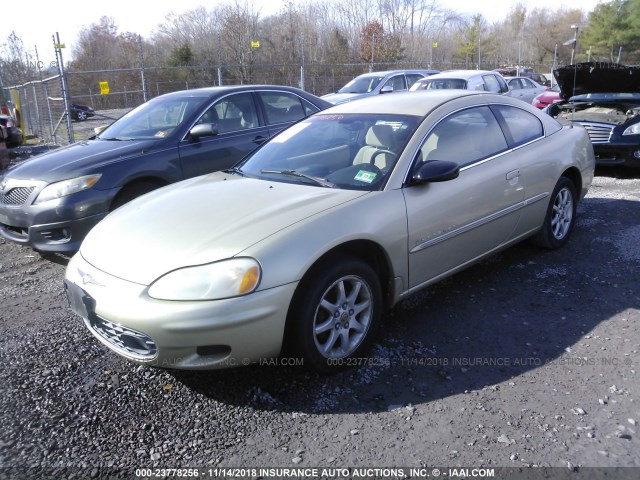 4C3AG42H91E107811 - 2001 CHRYSLER SEBRING LX GOLD photo 2