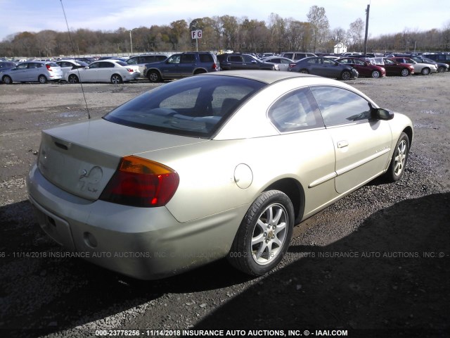 4C3AG42H91E107811 - 2001 CHRYSLER SEBRING LX GOLD photo 4