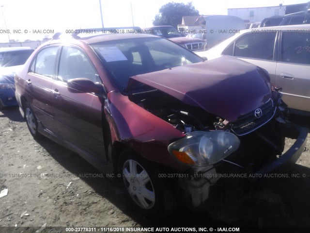 2T1BR32E67C731783 - 2007 TOYOTA COROLLA CE/LE/S RED photo 1