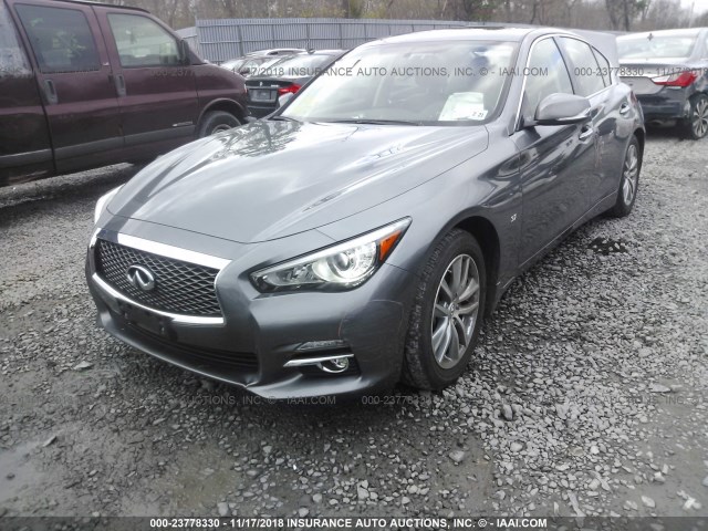 JN1BV7AR4FM420882 - 2015 INFINITI Q50 PREMIUM/SPORT GRAY photo 2