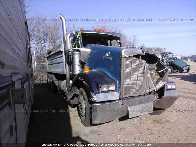 1XKWDB9X6YJ845939 - 2000 KENWORTH CONSTRUCTION W900 BLUE photo 1