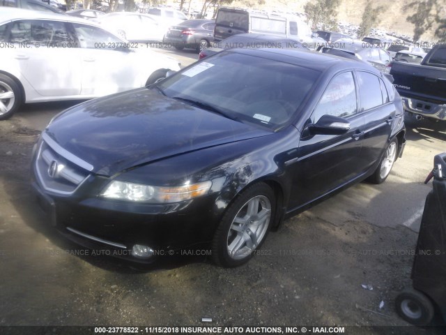 19UUA66287A010582 - 2007 ACURA TL BLACK photo 2