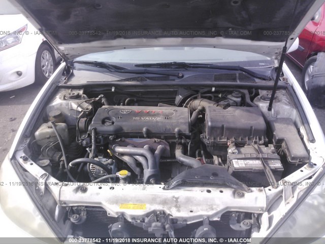 4T1BE32K92U046931 - 2002 TOYOTA CAMRY LE/XLE/SE WHITE photo 10