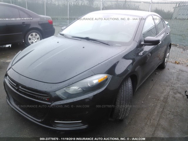 1C3CDFBBXFD112328 - 2015 DODGE DART SXT BLACK photo 2