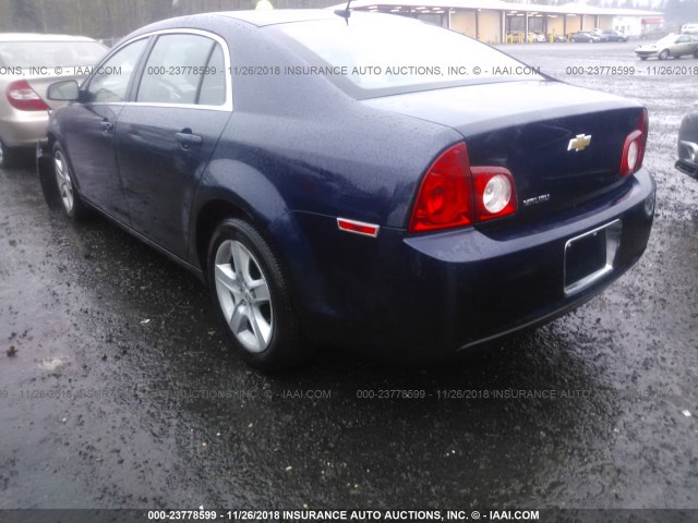 1G1ZB5EB2AF313339 - 2010 CHEVROLET MALIBU LS 蓝色 照片 3