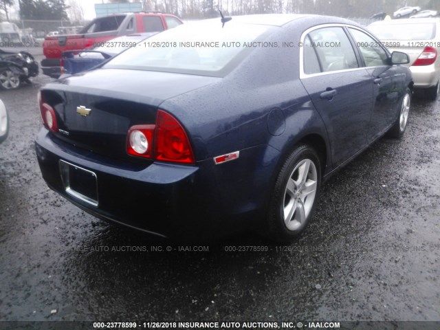 1G1ZB5EB2AF313339 - 2010 CHEVROLET MALIBU LS 蓝色 照片 4