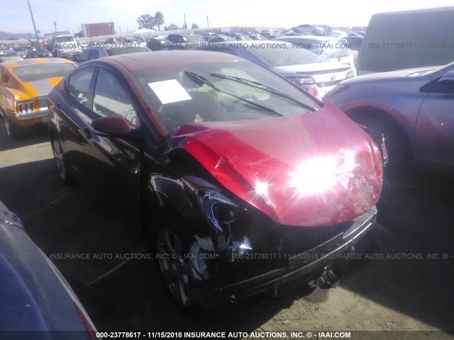 KMHDH4AE2DU865378 - 2013 HYUNDAI ELANTRA GLS/LIMITED RED photo 1