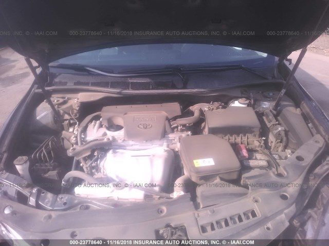 4T1BF1FK2HU386278 - 2017 TOYOTA CAMRY LE/XLE/SE/XSE BLUE photo 10