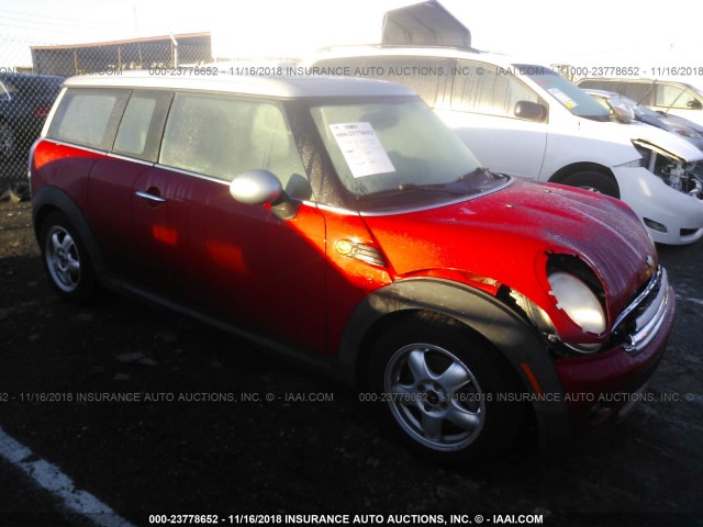 WMWML33519TP98213 - 2009 MINI COOPER CLUBMAN RED photo 1