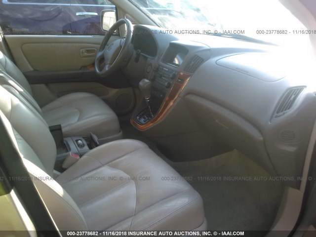 JT6HF10U9Y0117654 - 2000 LEXUS RX 300 BEIGE photo 5