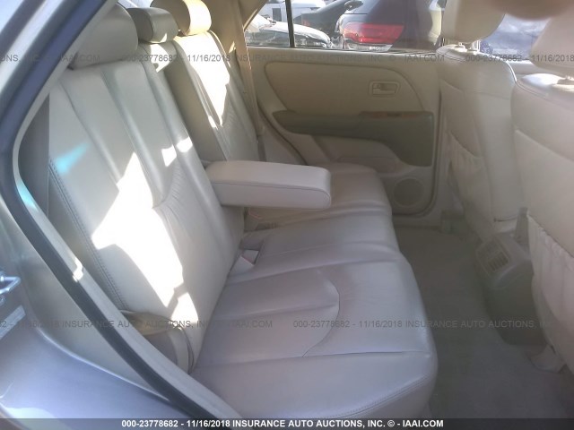 JT6HF10U9Y0117654 - 2000 LEXUS RX 300 BEIGE photo 8