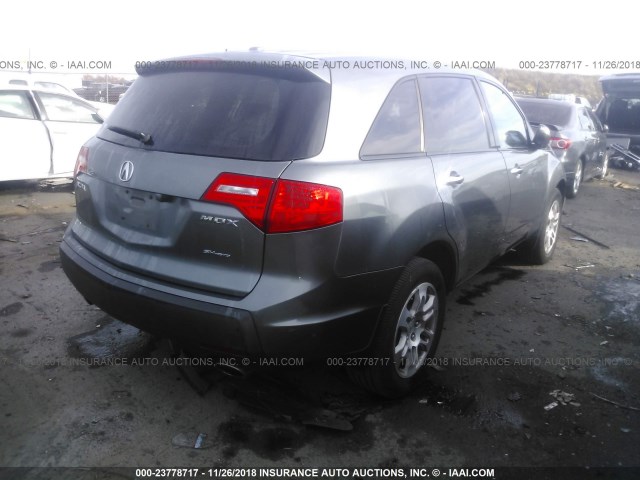 2HNYD28699H505825 - 2009 ACURA MDX TECHNOLOGY GRAY photo 4