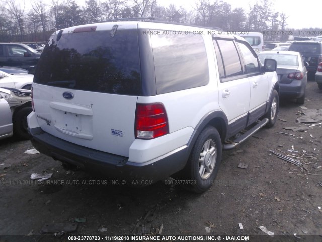 1FMPU16L64LB74794 - 2004 FORD EXPEDITION XLT WHITE photo 4