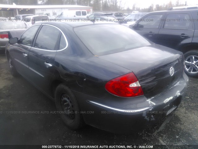 2G4WC582981195225 - 2008 BUICK LACROSSE CX BLACK photo 3