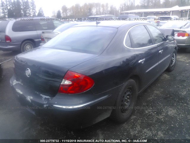 2G4WC582981195225 - 2008 BUICK LACROSSE CX BLACK photo 4