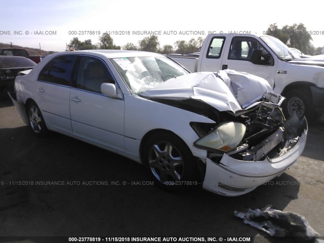 JTHBN36F040146202 - 2004 LEXUS LS 430 WHITE photo 1