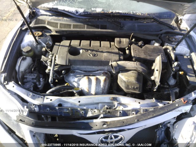 4T1BF3EK7BU143375 - 2011 TOYOTA CAMRY SE/LE/XLE SILVER photo 10