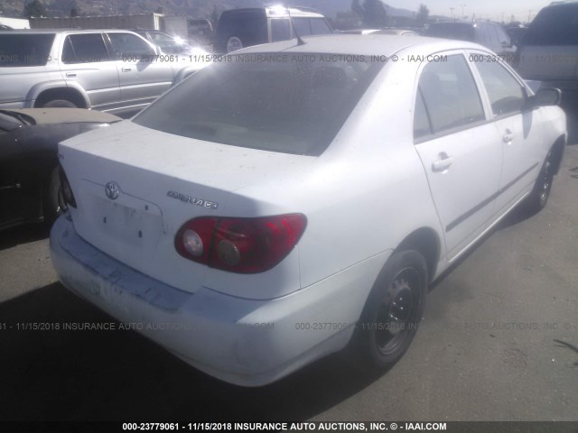 1NXBR32EX6Z738846 - 2006 TOYOTA COROLLA CE/LE/S WHITE photo 4