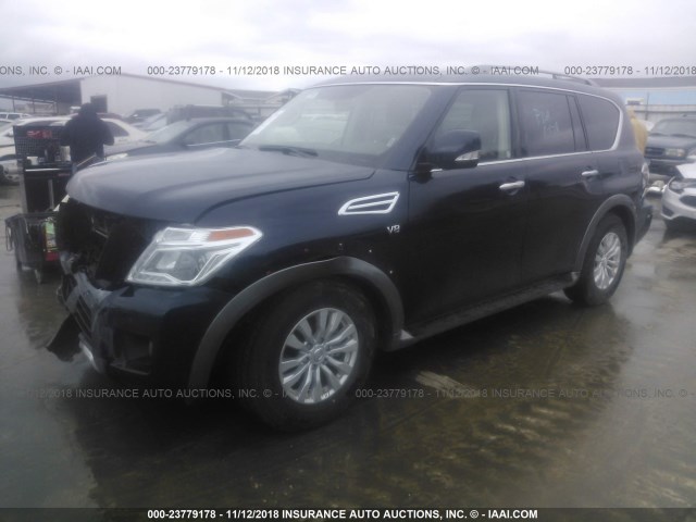 JN8AY2NC2JX502355 - 2018 NISSAN ARMADA SV/SL/PLATINUM BLUE photo 2