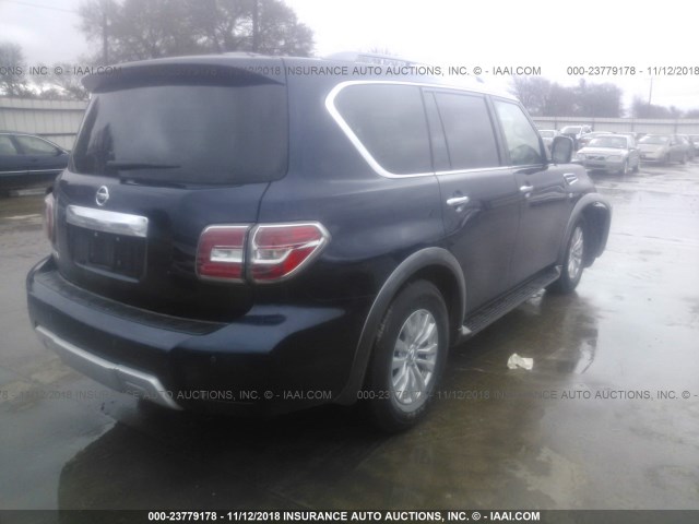 JN8AY2NC2JX502355 - 2018 NISSAN ARMADA SV/SL/PLATINUM BLUE photo 4