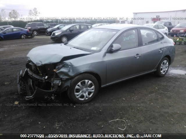 KMHDU46D19U807250 - 2009 HYUNDAI ELANTRA GLS/SE GRAY photo 2