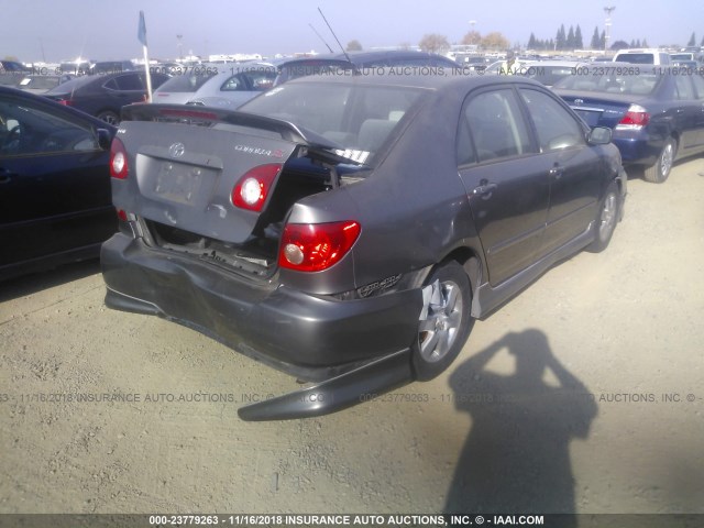 1NXBR32E95Z355043 - 2005 TOYOTA COROLLA CE/LE/S GRAY photo 4