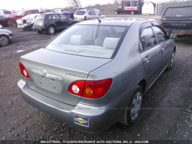 1NXBR32E44Z193577 - 2004 TOYOTA COROLLA CE/LE/S GRAY photo 4