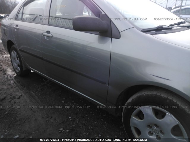 1NXBR32E44Z193577 - 2004 TOYOTA COROLLA CE/LE/S GRAY photo 6