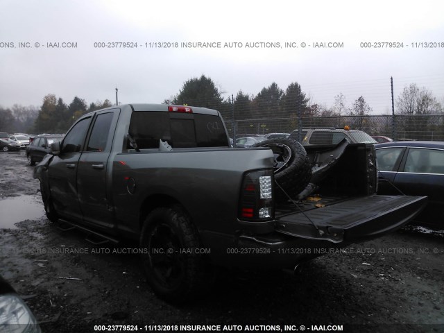 1C6RD7HT0CS346696 - 2012 DODGE RAM 1500 SPORT GRAY photo 3