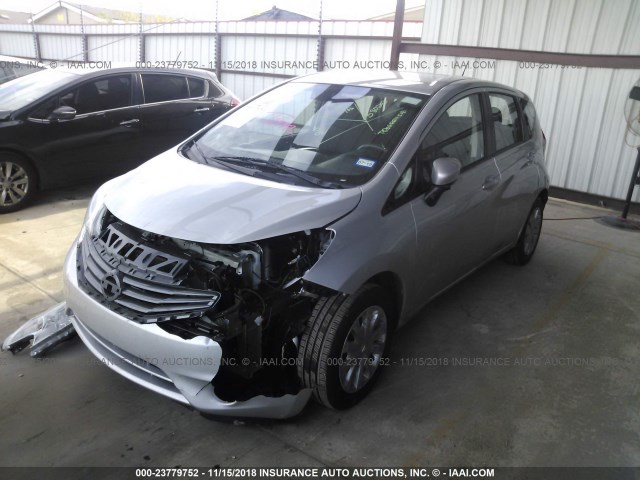 3N1CE2CP0GL363076 - 2016 NISSAN VERSA NOTE S/S PLUS/SV/SL/SR SILVER photo 2