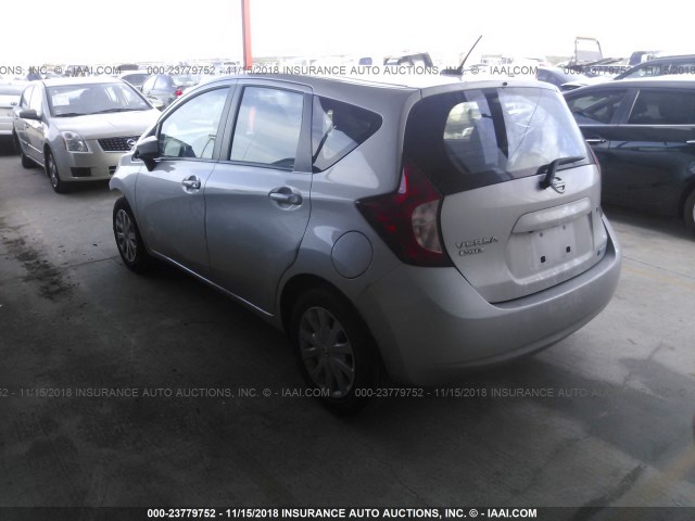 3N1CE2CP0GL363076 - 2016 NISSAN VERSA NOTE S/S PLUS/SV/SL/SR SILVER photo 3