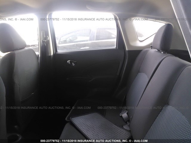 3N1CE2CP0GL363076 - 2016 NISSAN VERSA NOTE S/S PLUS/SV/SL/SR SILVER photo 8