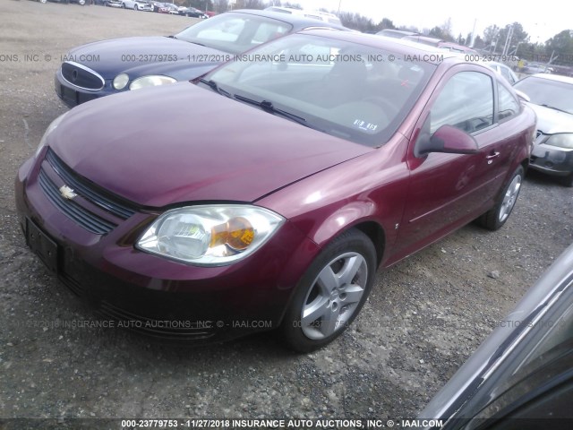 1G1AL18FX87239013 - 2008 CHEVROLET COBALT LT RED photo 2