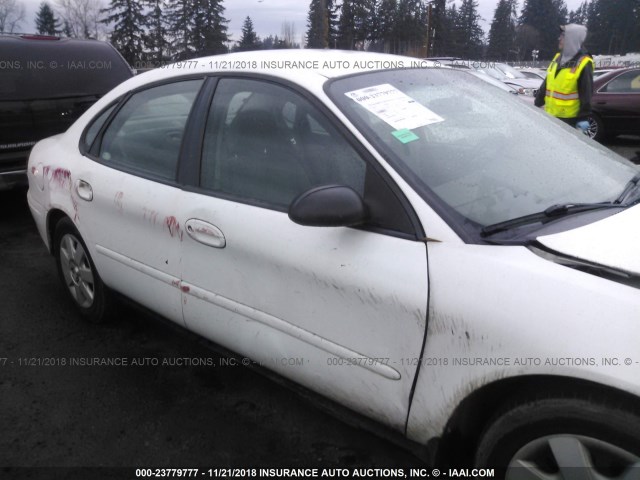 1FAFP52U02A220597 - 2002 FORD TAURUS LX WHITE photo 6