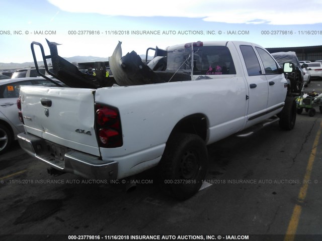 3D7KS28A97G822058 - 2007 DODGE RAM 2500 ST/SLT WHITE photo 4