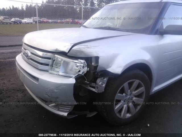 2FMDK51C19BB07793 - 2009 FORD FLEX SE SILVER photo 6