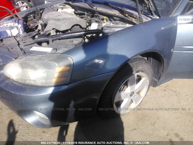 2G2WP552461102884 - 2006 PONTIAC GRAND PRIX BLUE photo 6