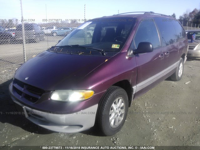 1B4GP44G4XB916135 - 1999 DODGE GRAND CARAVAN SE/SPORT PURPLE photo 2